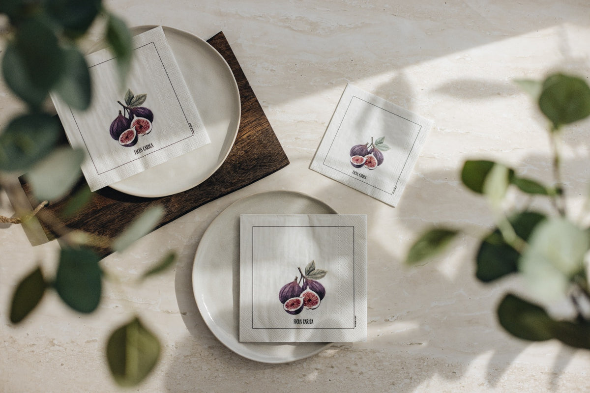 Ficus Cocktail Paper Napkins- 20pk- Manor Road