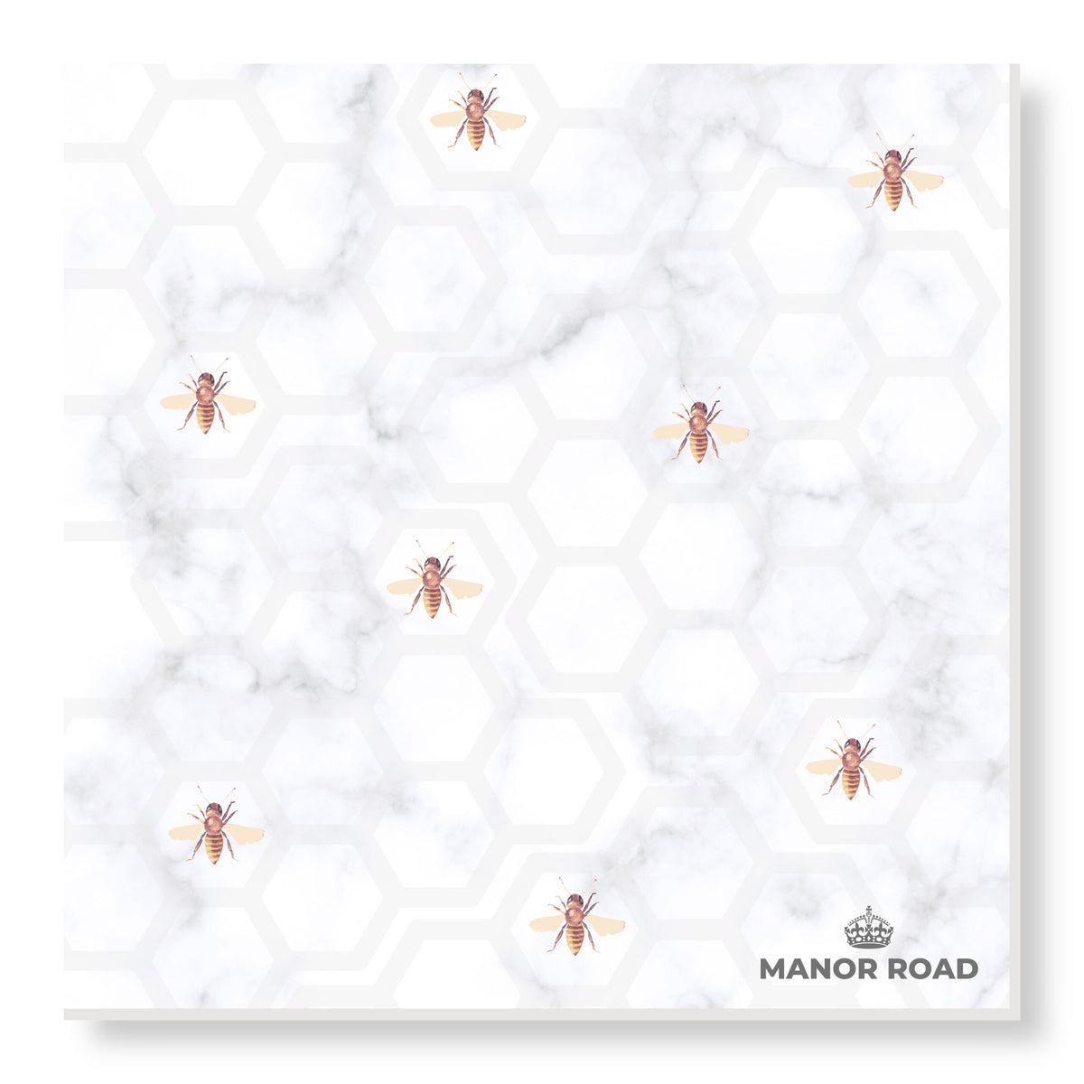 Marbled Bee Dinner Paper Napkins- 20pk- Manor Road