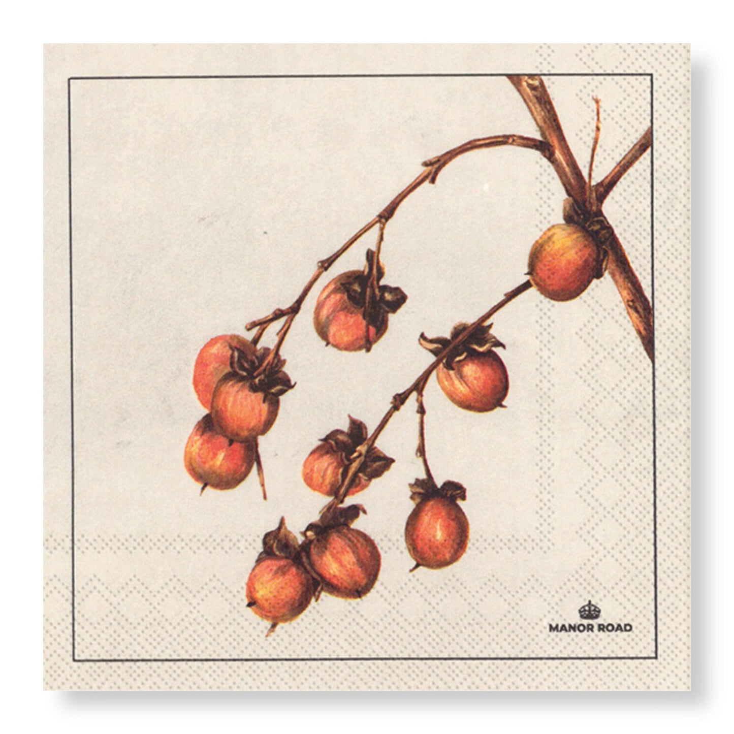 Persimmon Cocktail Paper Napkins- 20pk- Manor Road