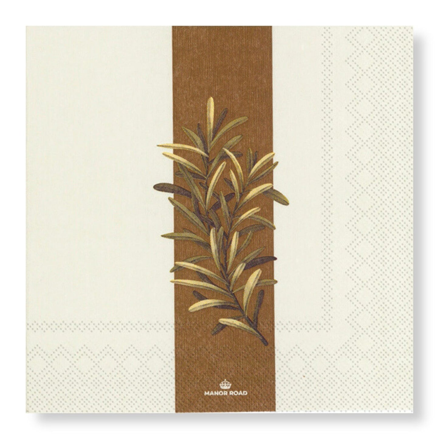 Rustic Rosemary Cocktail Paper Napkins- 20pk- Manor Road
