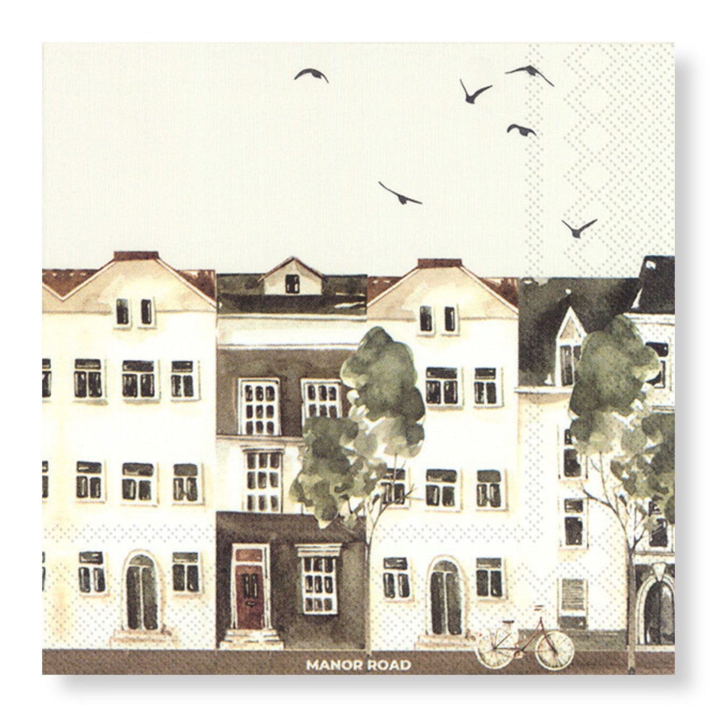 City Life Cocktail Paper Napkins- 20pk- Manor Road