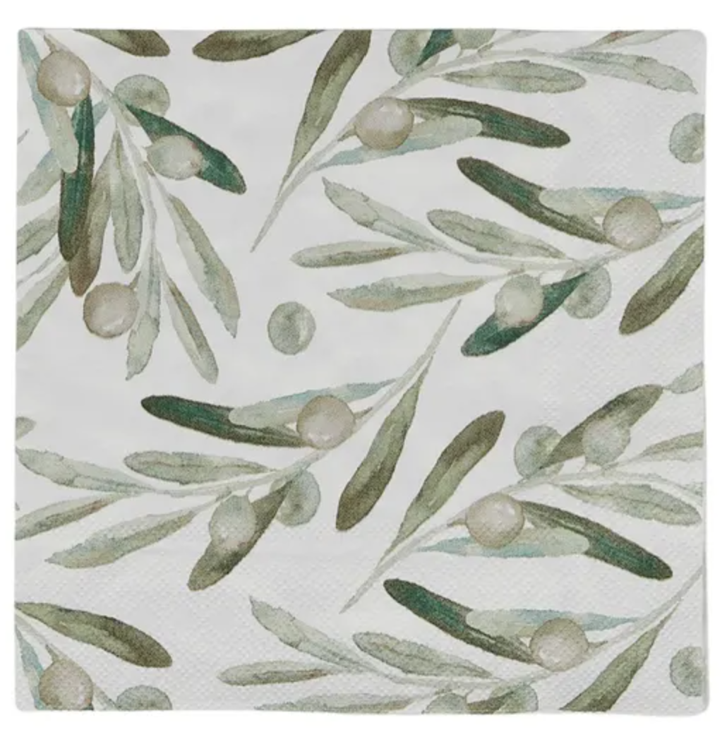 Olive Luncheon Paper Napkin- 20pk- Assemble