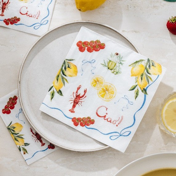 Ciao Cocktail Paper Napkin- 20pk-Manor Road