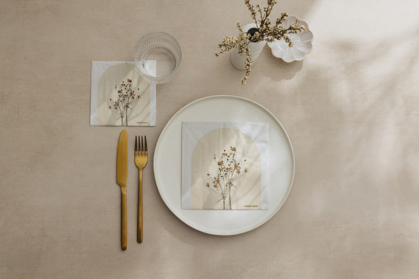Florescence Cocktail Paper Napkin- 20pk- Manor Road