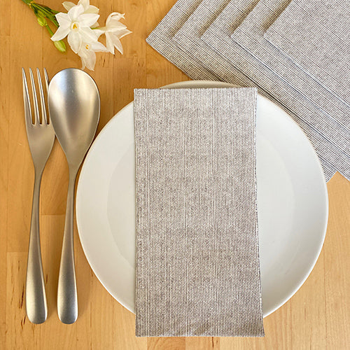 Jill Black Rectangle Paper Napkins- 80pk- Bionap