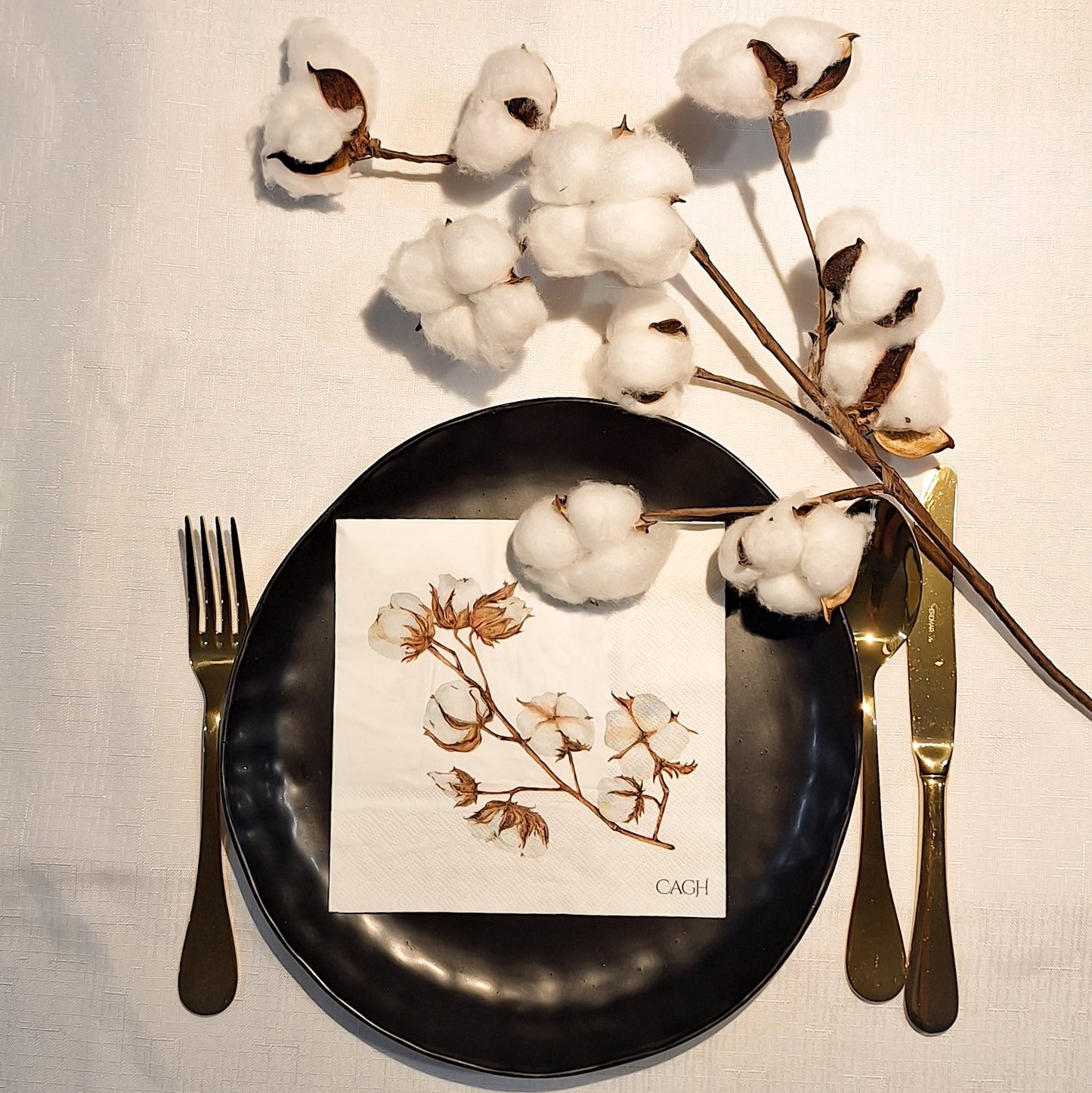 Cotton Luncheon Paper Napkin- 25pk- CAGH