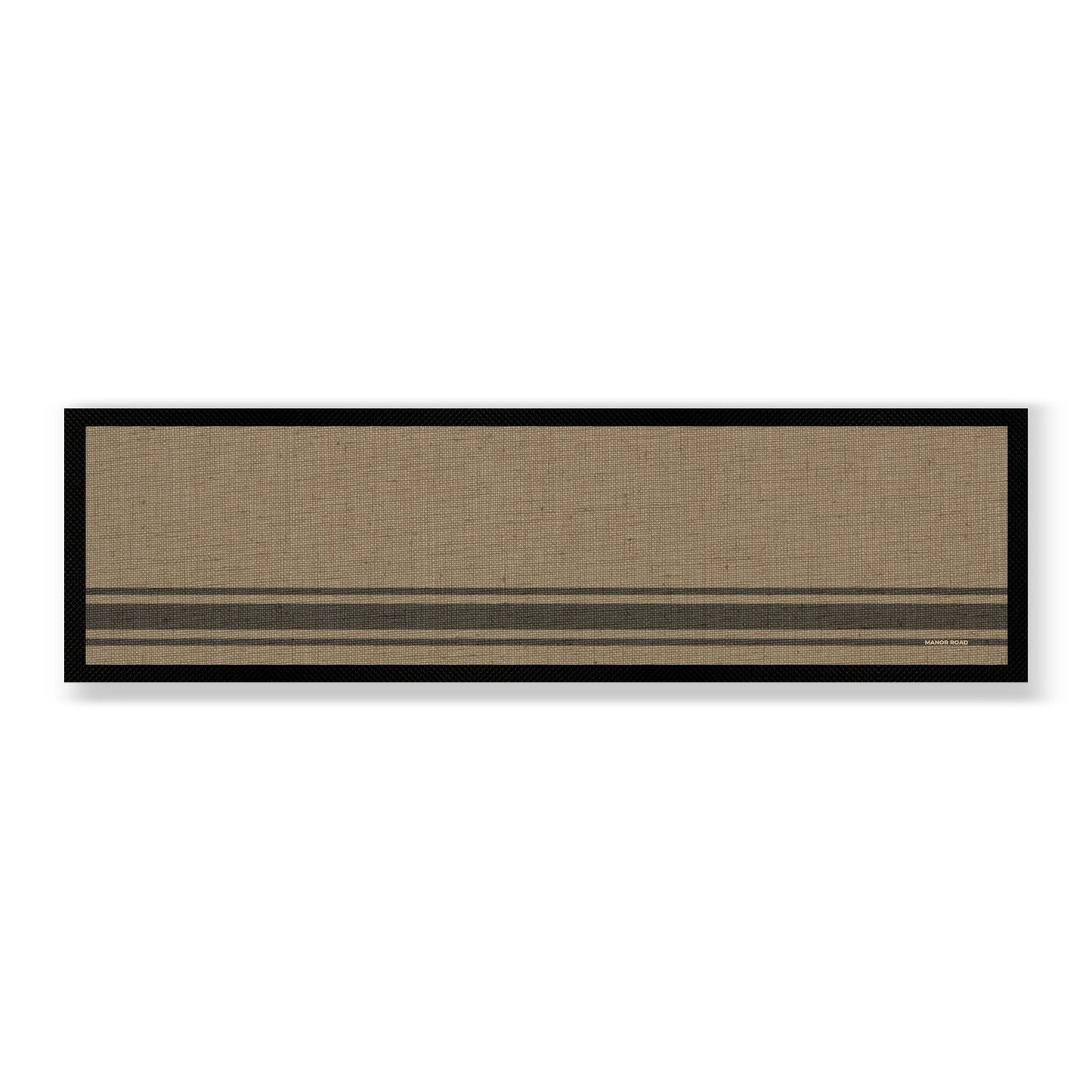 Large Bar Mat - Coffee Stripe- Manor Road- (Back-Order)