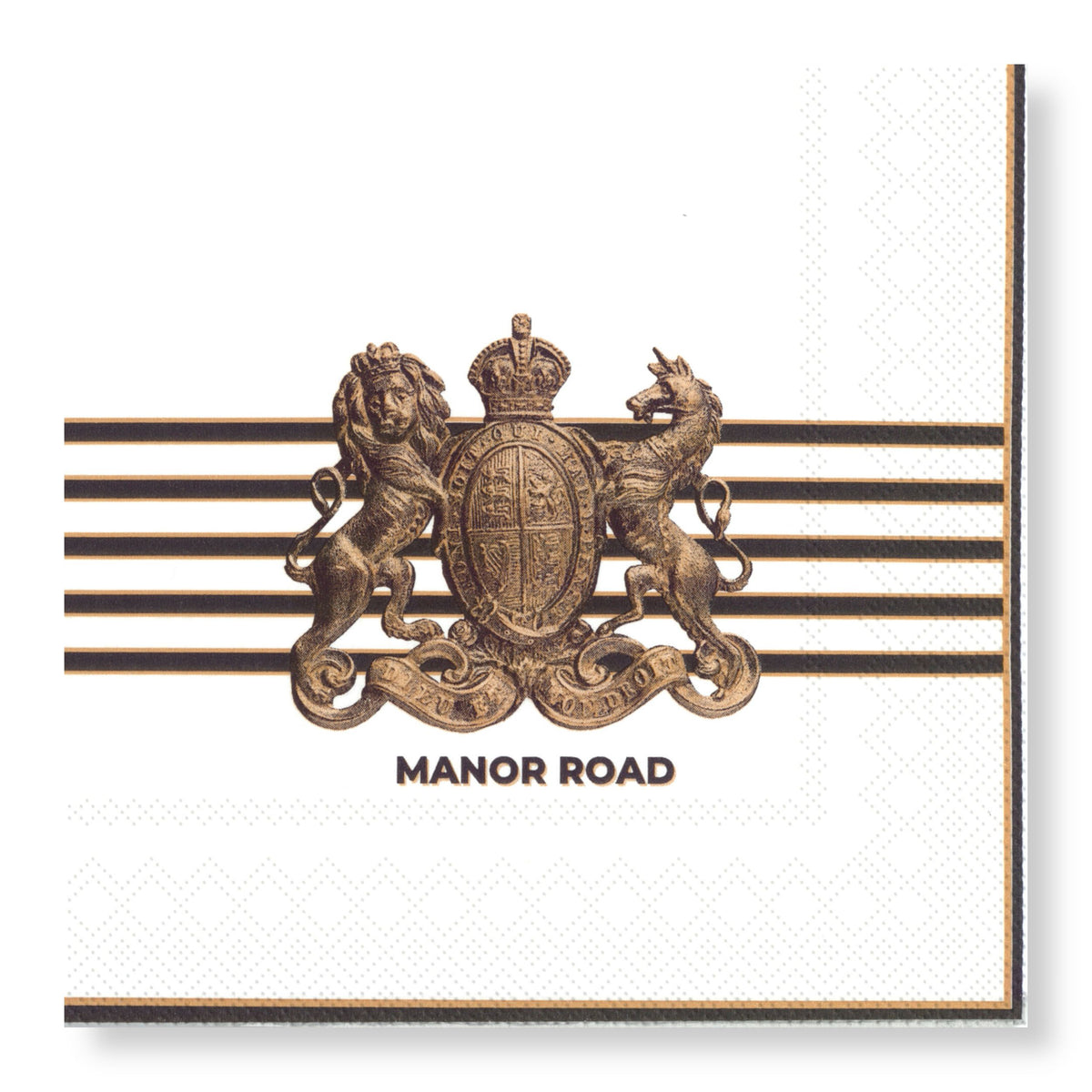 Regal Stripes Luncheon Paper Napkin- 20pk- Manor Road