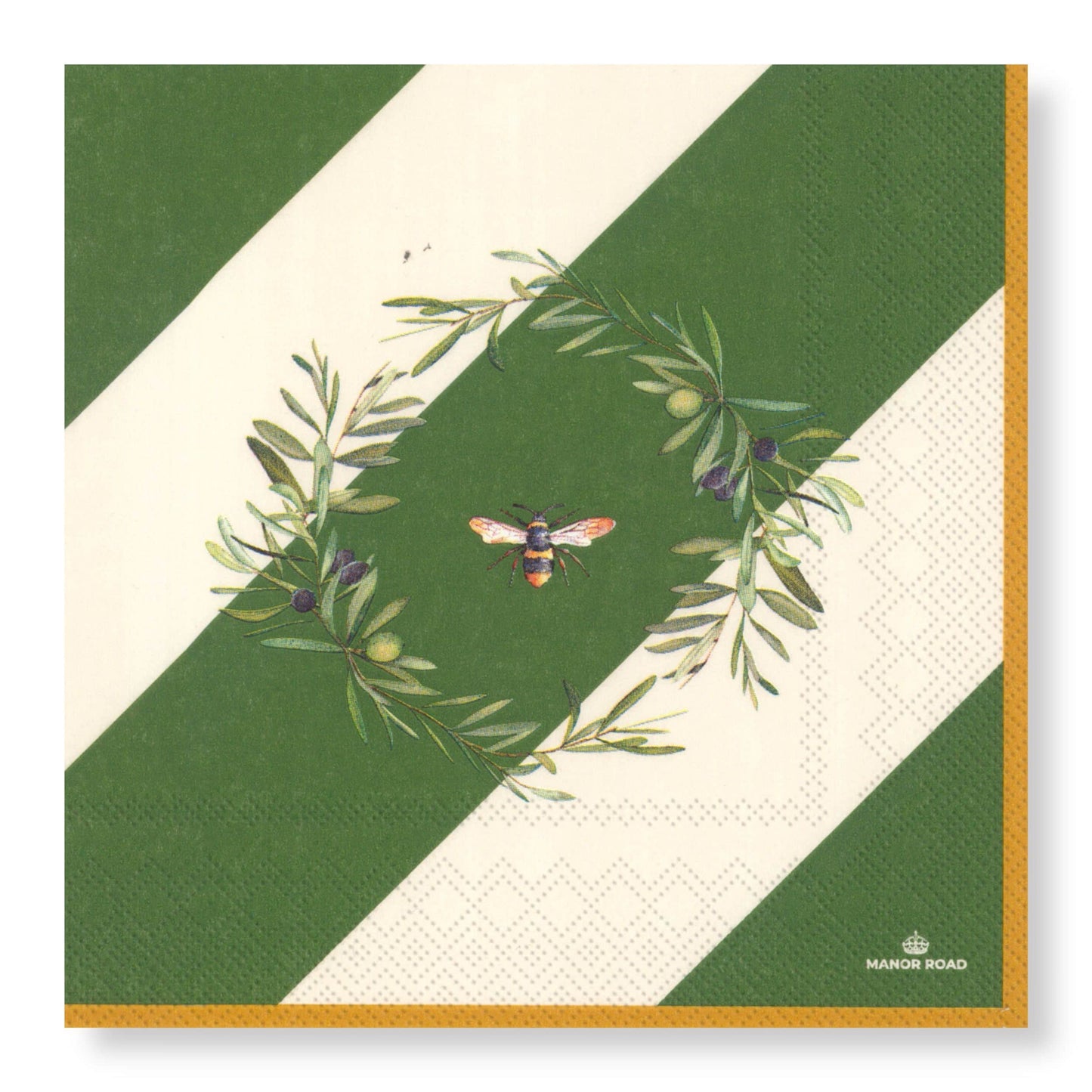 Olive & Bee Luncheon Paper Napkin- 20pk- Manor Road (Copy)