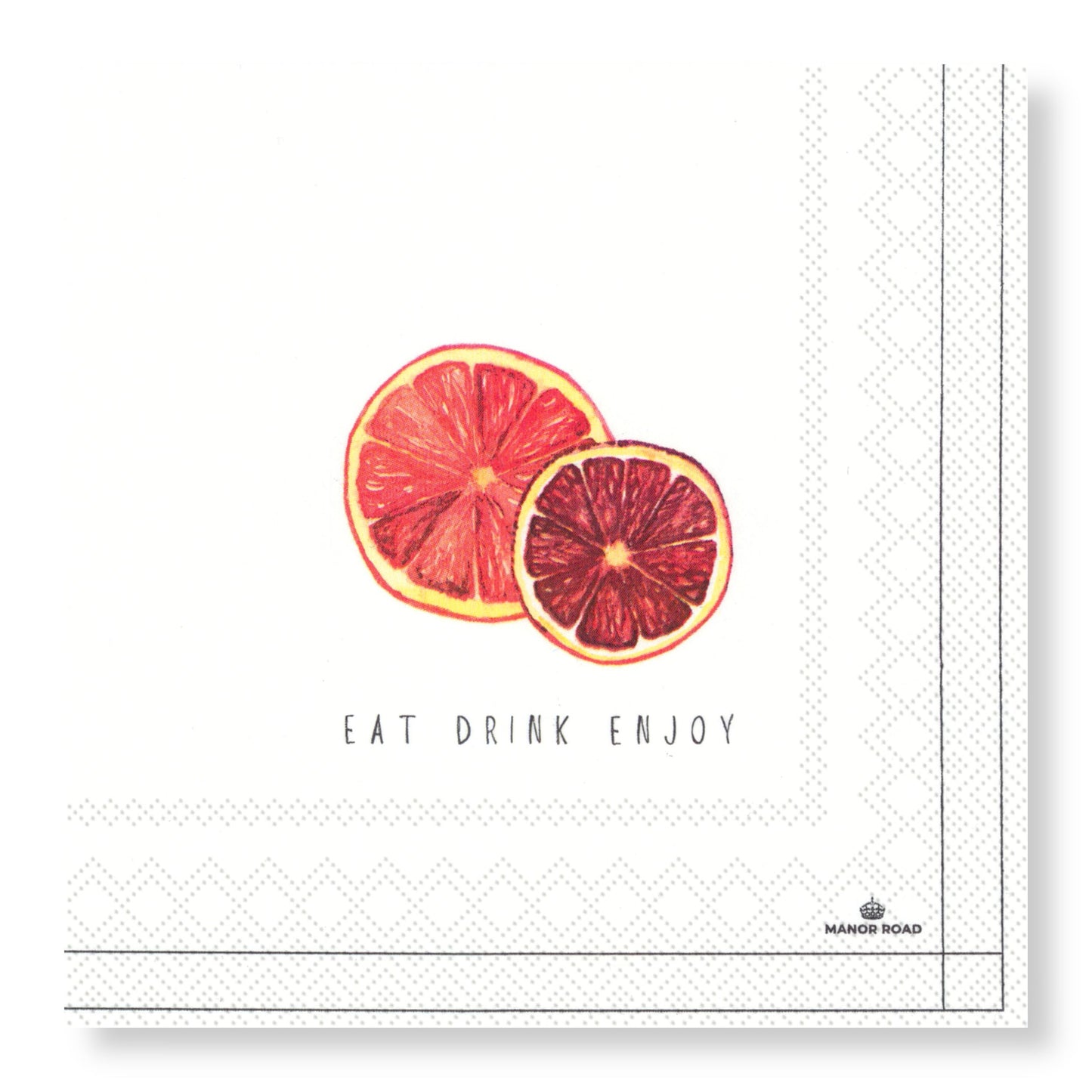 Blood Orange Luncheon Paper Napkin- 20pk- Manor Road