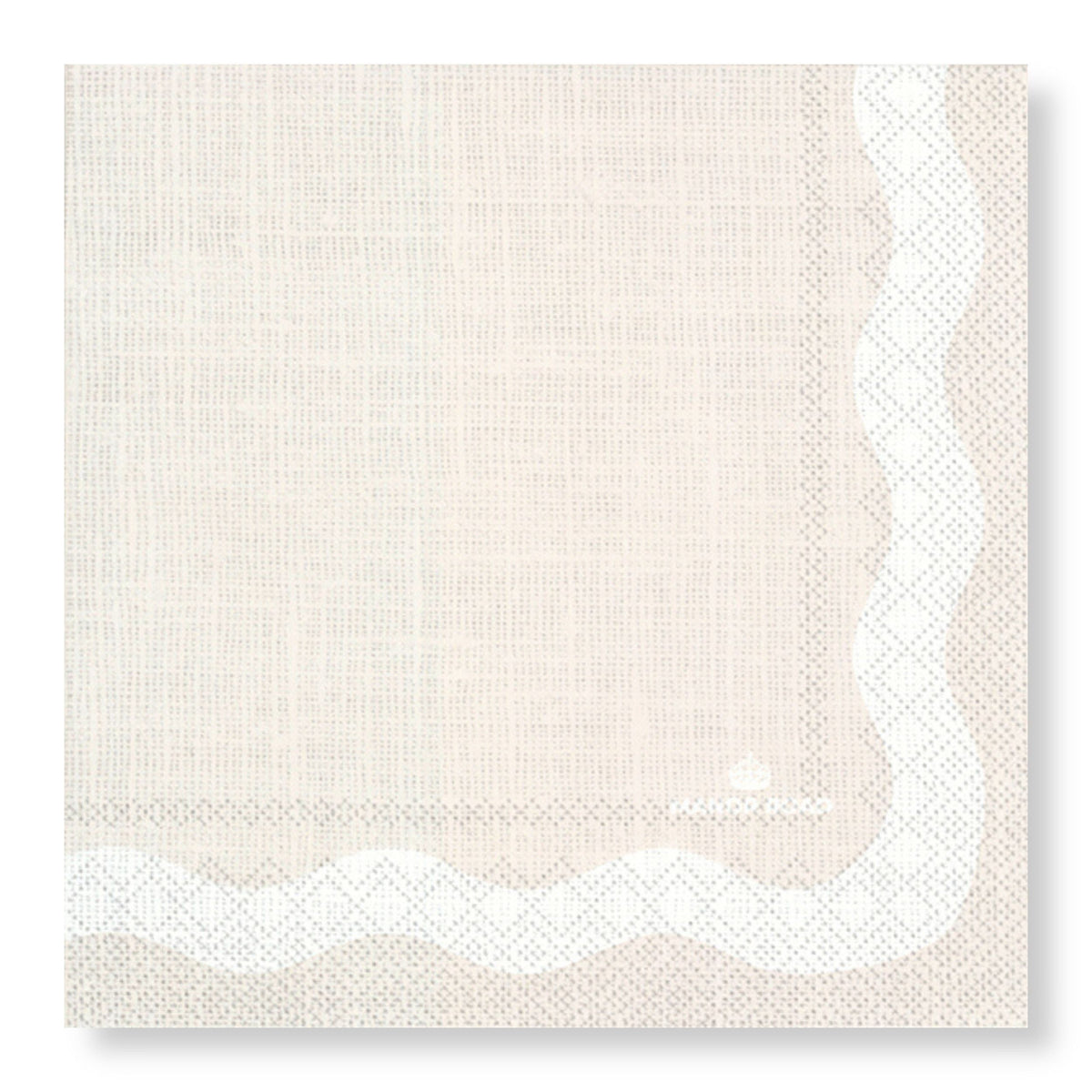 Linen Wave Beige Luncheon Paper Napkin- 20pk- Manor Road