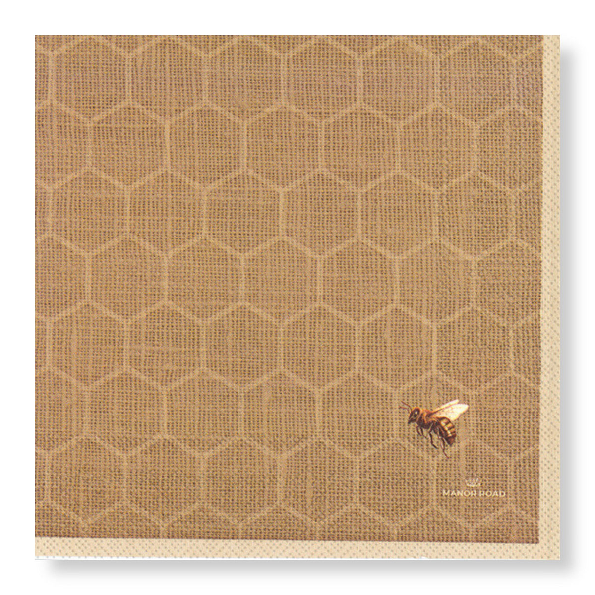 Linen (Honeyomb) Luncheon Paper Napkin- 20pk- Manor Road