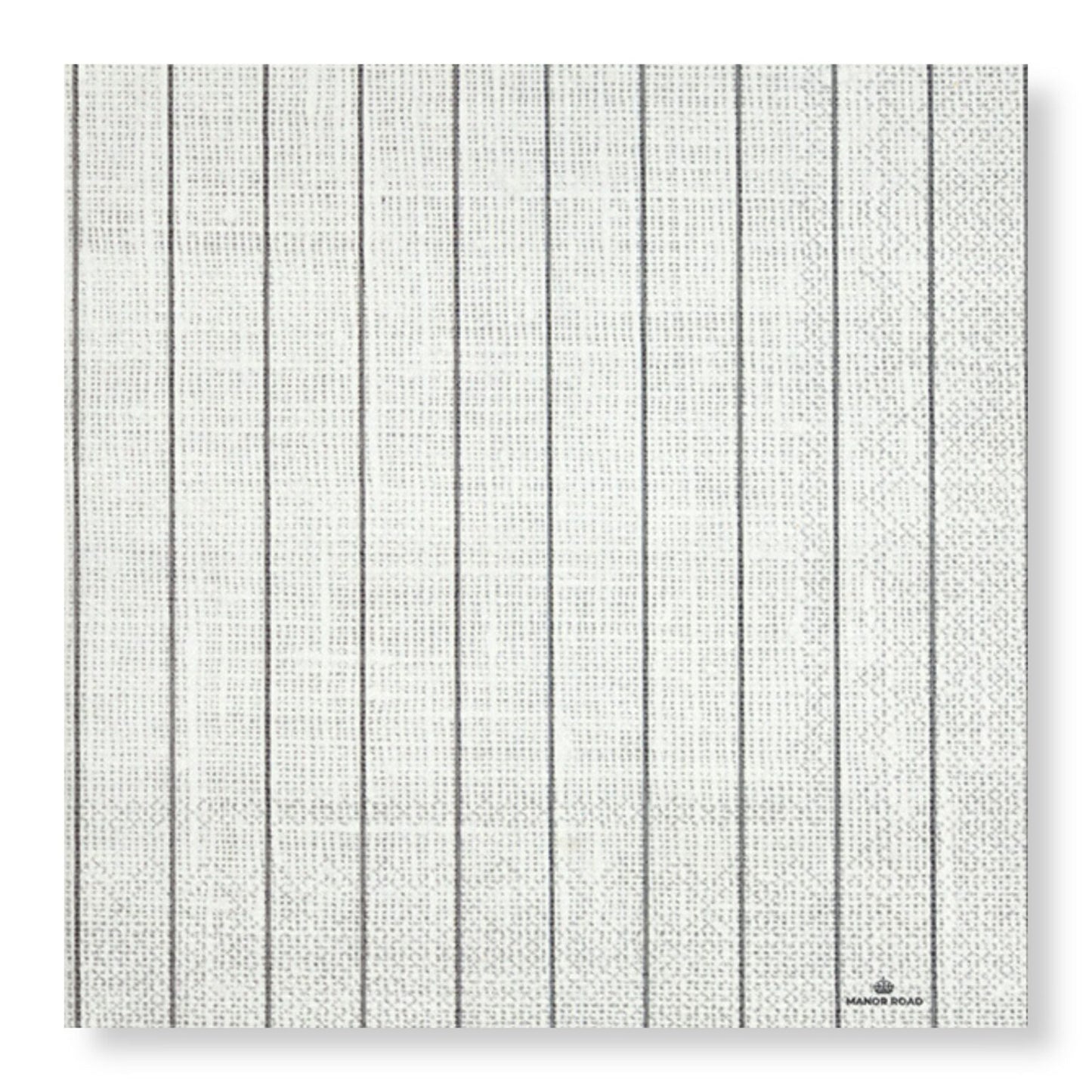Linen Pinstripe Luncheon Paper Napkin- 20pk- Manor Road