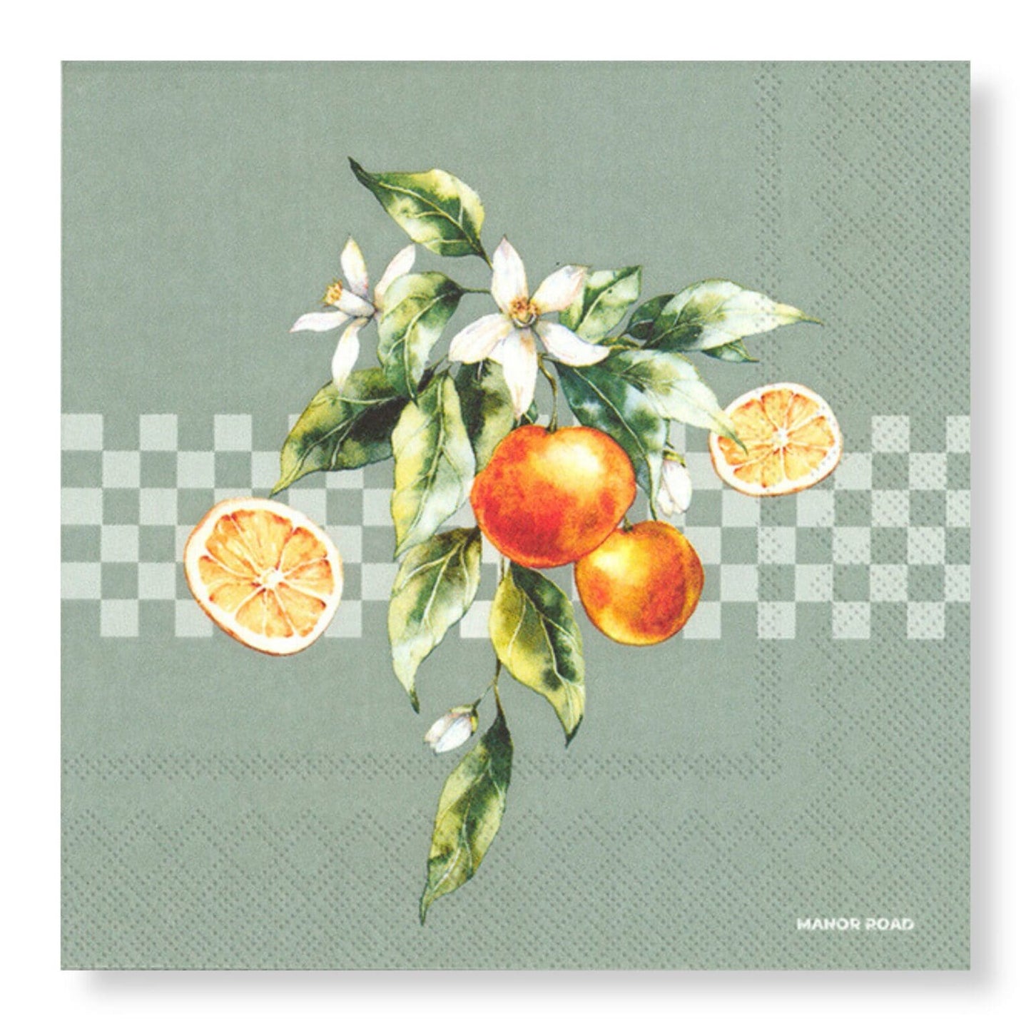 Orange Blossom Cocktail Paper Napkins- 20pk- Manor Road