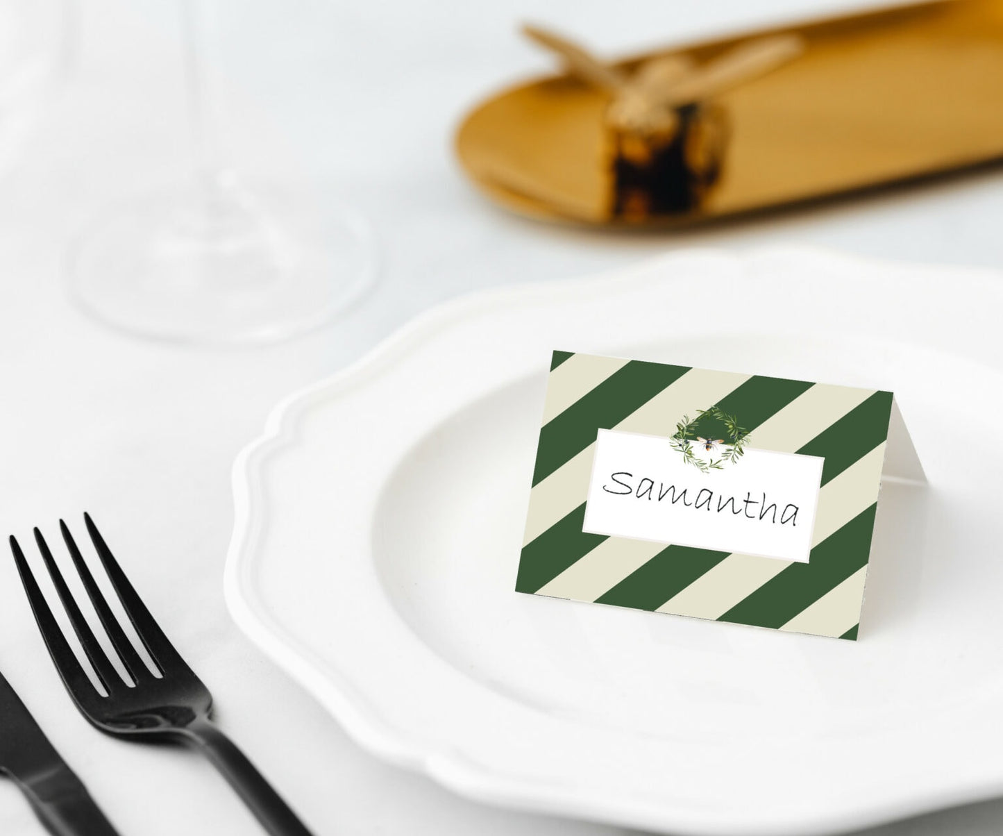 Olive & Bee Place Cards - 45pk- Manor Road