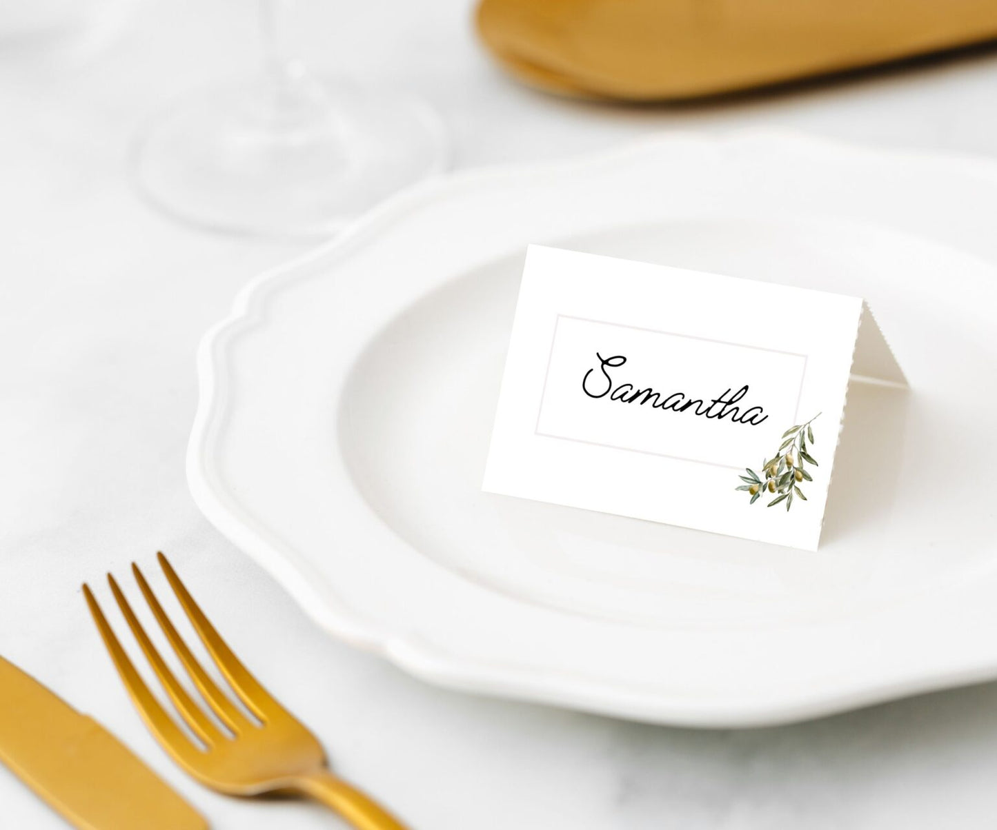 Wild Olives Place Cards- 45pk- Manor Road