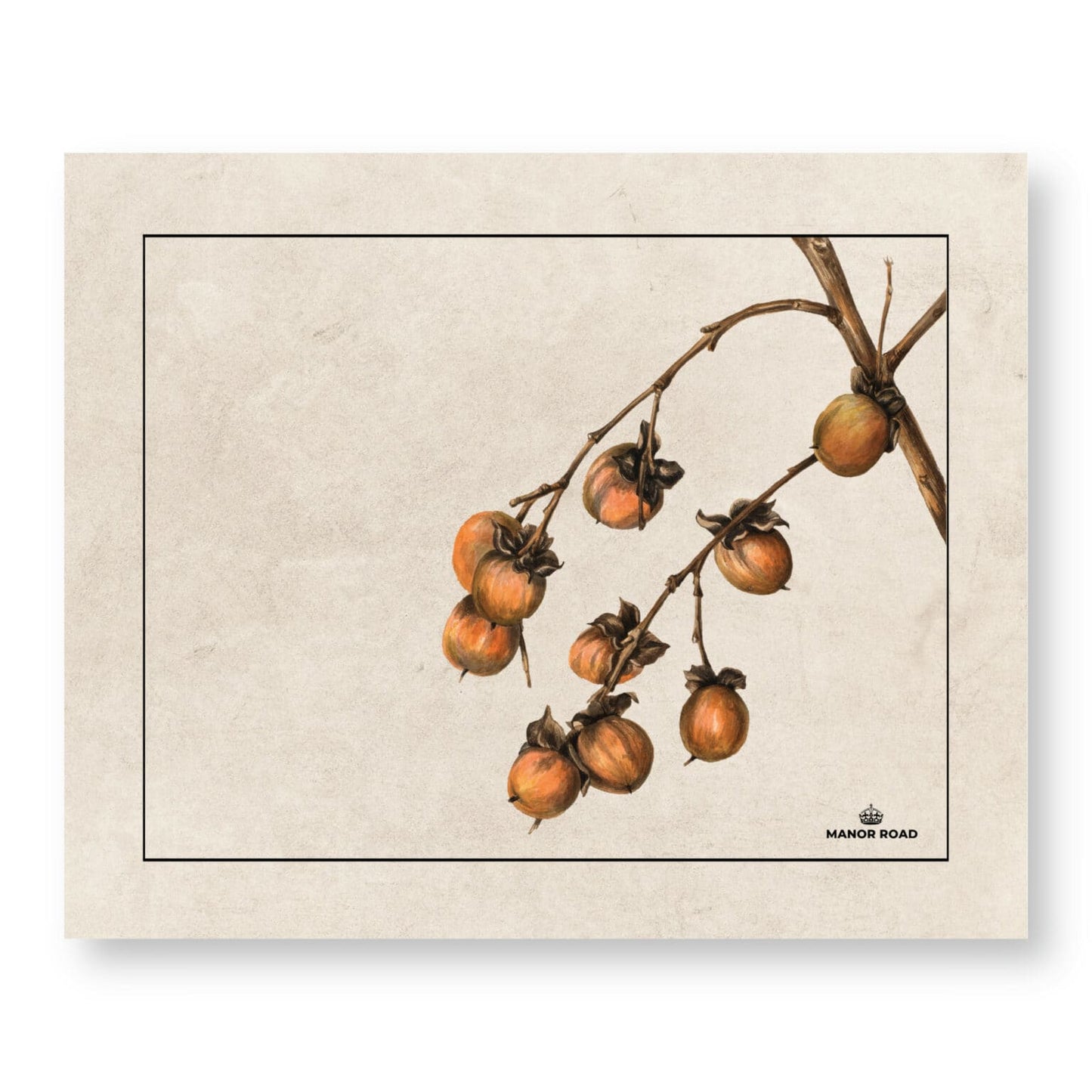 Persimmon Paper Placemat Pad- 30 Sheets- Manor Road