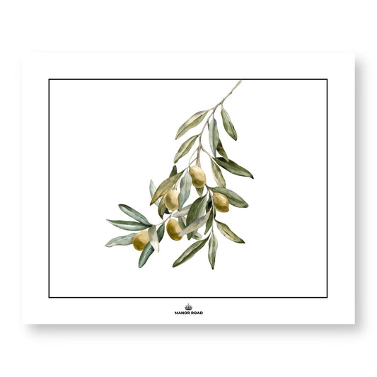 Wild Olives Paper Placemat Pad- 30 Sheets- Manor Road