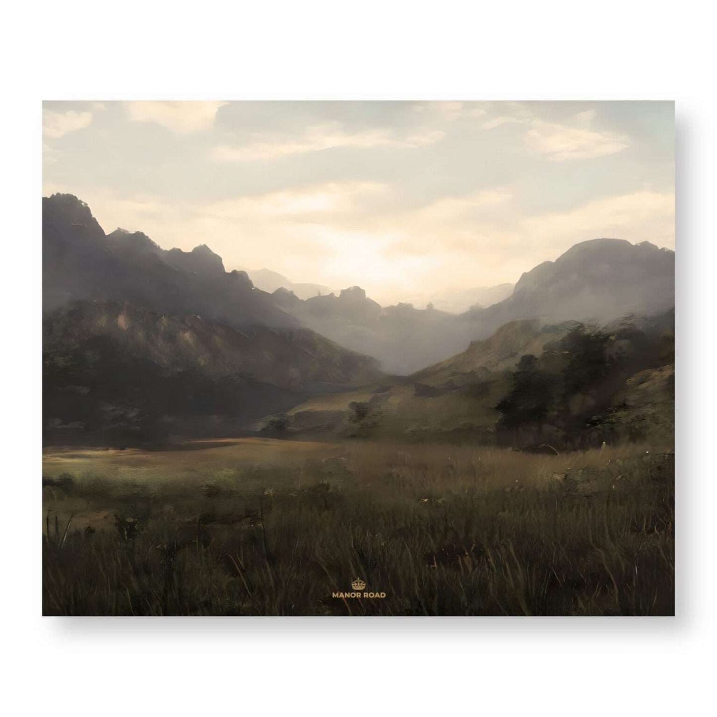 The Landscape Paper Placemat Pad- 30 Sheets- Manor Road
