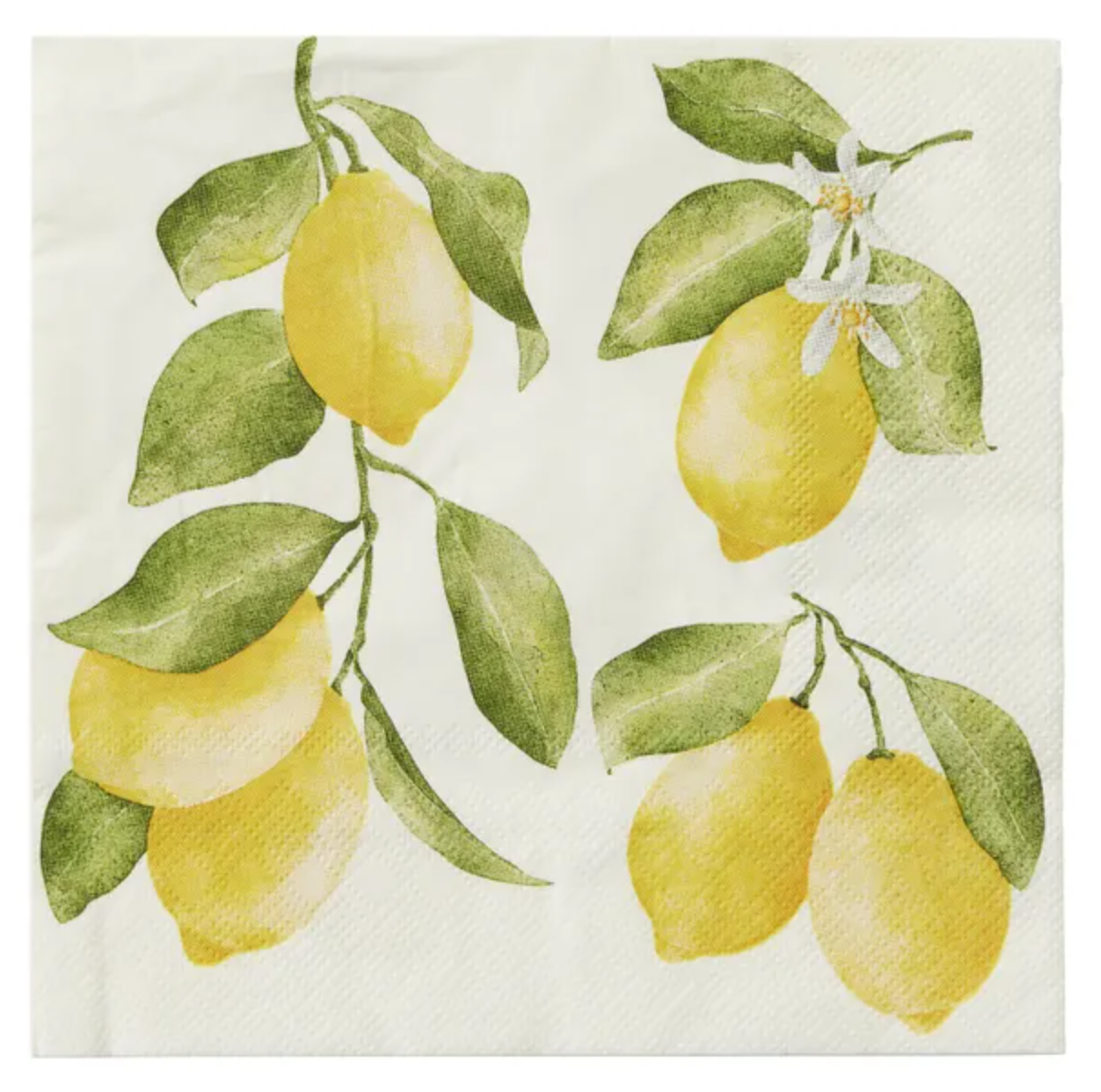 Lemon Branch Luncheon Paper Napkin- 20pk- Assemble