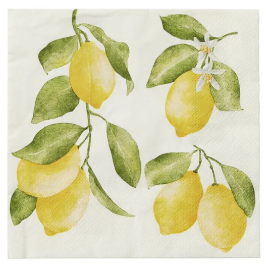 Lemon Branch Luncheon Paper Napkin- 20pk- Assemble