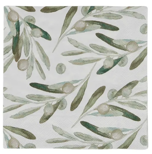 Olive Luncheon Paper Napkin- 20pk- Assemble