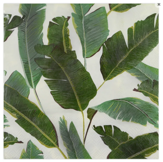 Banana Leaf Luncheon Paper Napkin- 20pk- Assemble