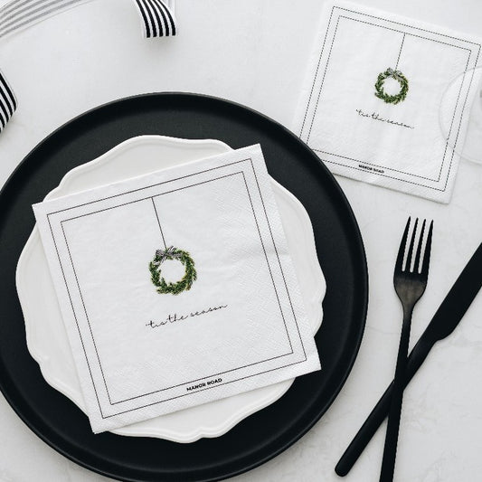 Tis the season Cocktail Paper Napkin- 20pk- Manor Road