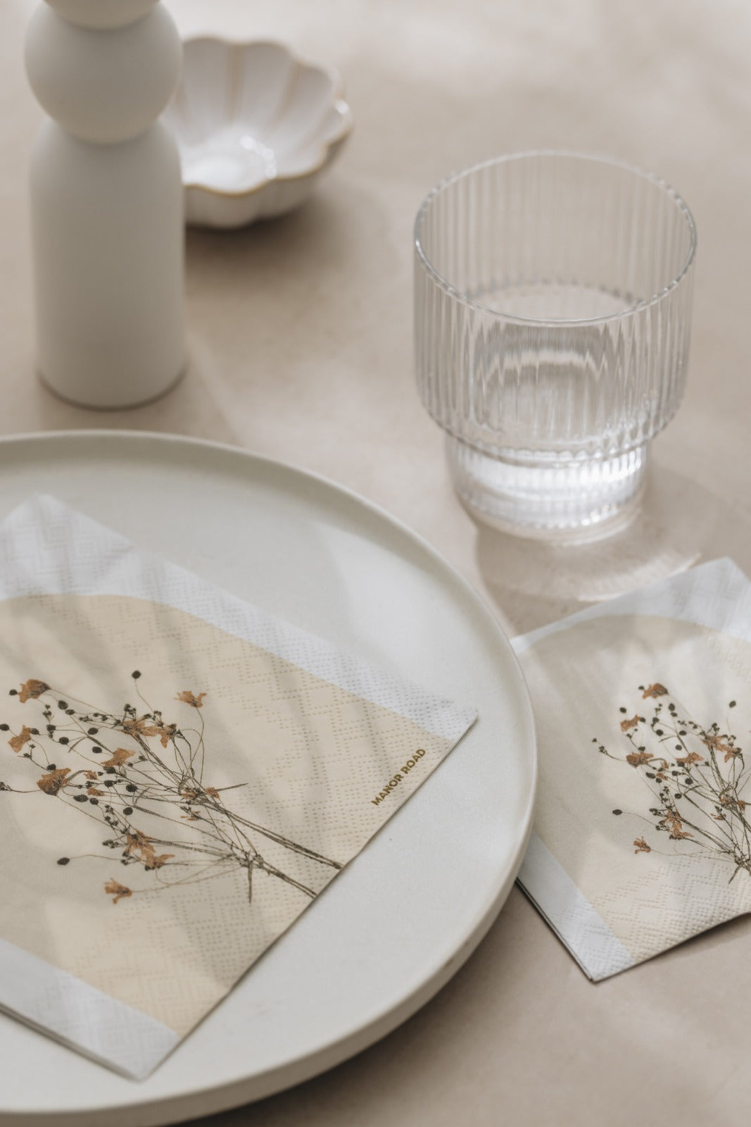 Florescence Cocktail Paper Napkin- 20pk- Manor Road