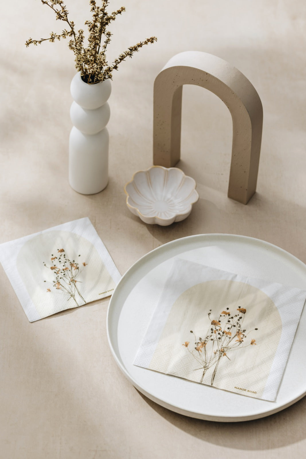 Florescence Cocktail Paper Napkin- 20pk- Manor Road