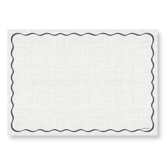 Linen Scallop A4 Grease Proof Paper- 20 Sheets- Manor Road