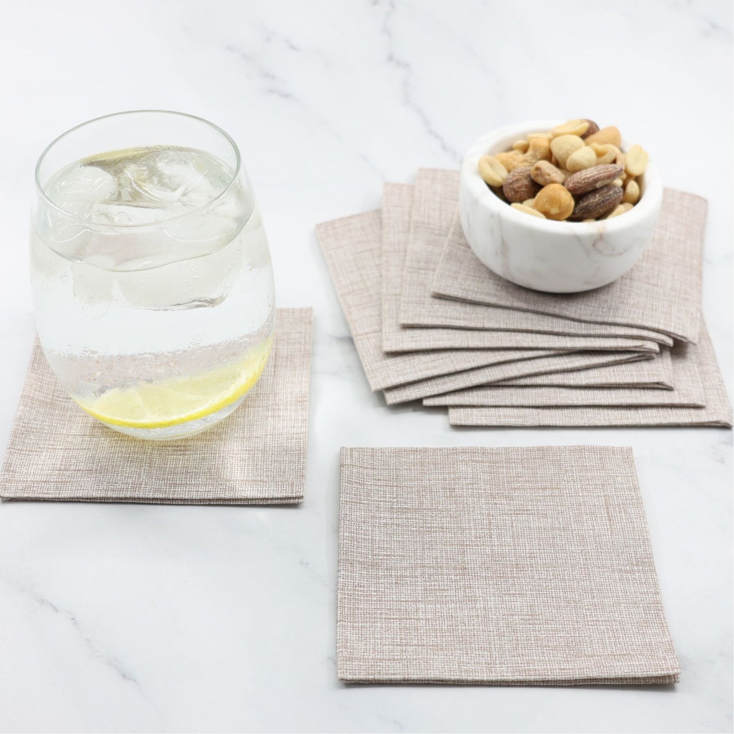 Brown Extra Soft Small Cocktail Paper Napkins- 80pk- Bionap