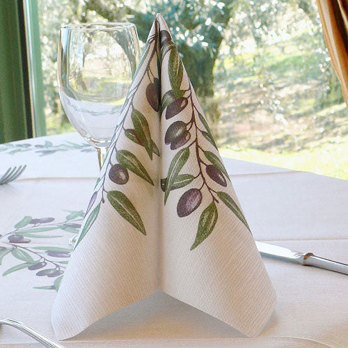 Olivia Olive Dinner Paper Napkins- 50pk- Bionap