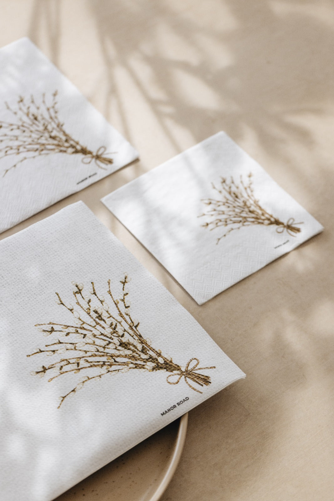 Willow Dinner Paper Napkins- 20pk- Manor Road