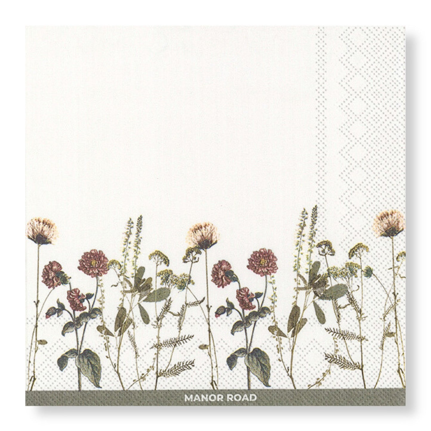 Wildflower Cocktail Paper Napkins- 20pk- Manor Road
