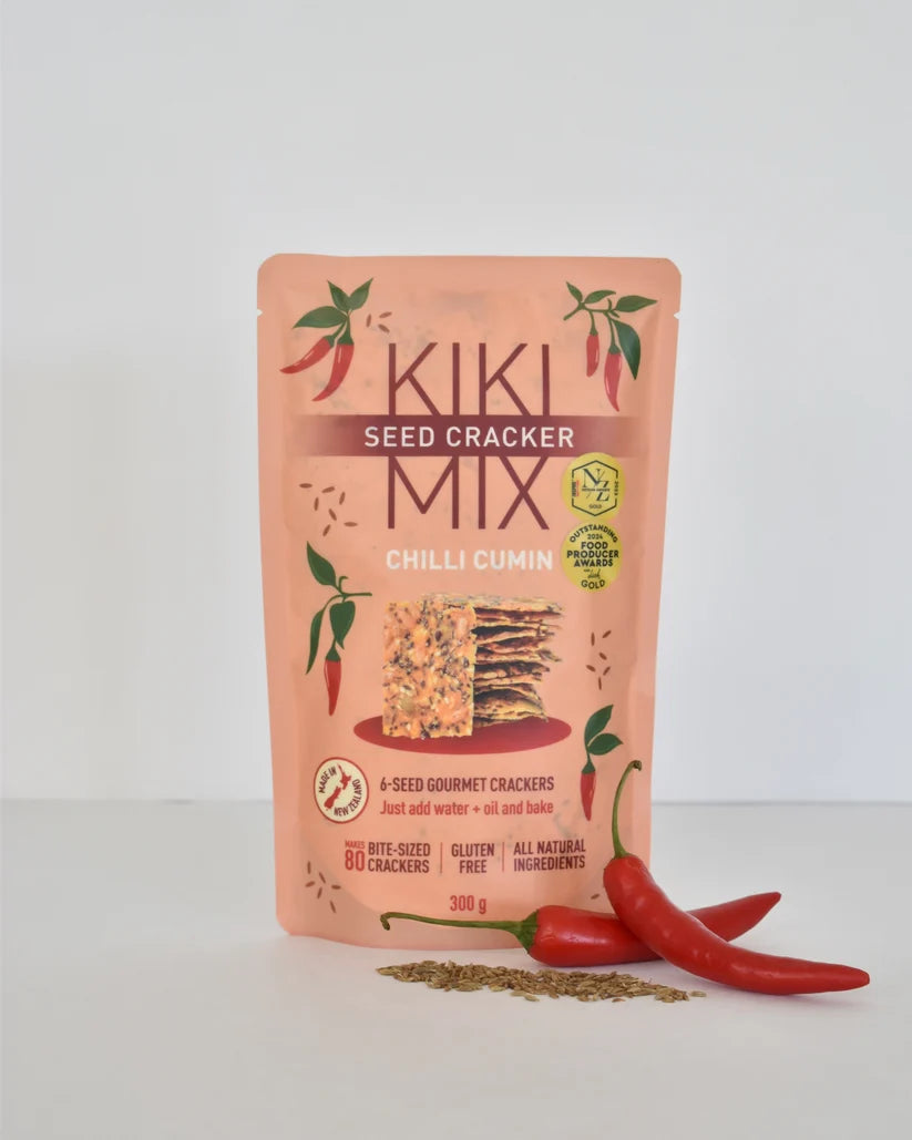 KIKI seed cracker baking mix - Chilli Cumin 300g (Back-Order)
