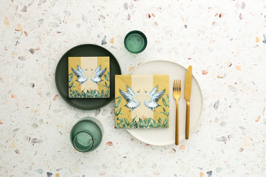 Birds of Paradise Luncheon Paper Napkin- 20pk- Manor Road