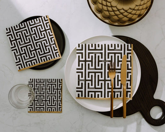 Geolux Dinner Paper Napkins- 20pk- Manor Road