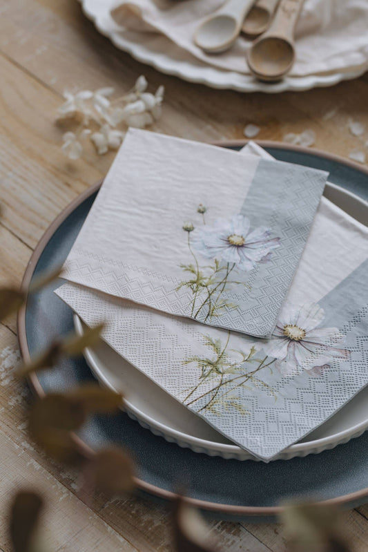Pastel Petals Luncheon Paper Napkin- 20pk- Manor Road
