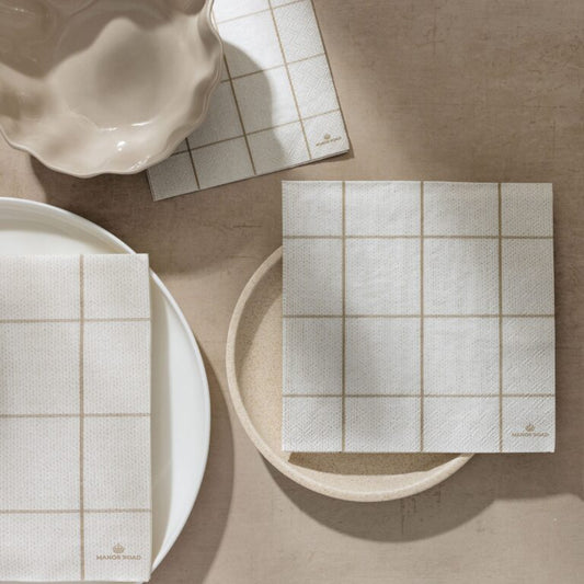 Woodland Weave Dinner Paper Napkin- 20pk- Manor Road